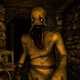 An orange, gaping monster in the game Amnesia.